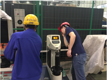 为某工程机械客户洛氏HRC测值校准 为某工程机械客户洛氏HRC测值校准